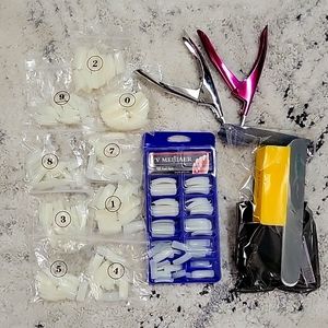 Nail tips and supplies